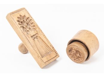 Pair Of Wooden Stamps