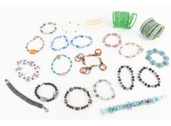 Extensive Collection Of Beaded Bracelets