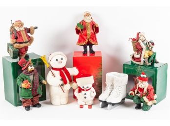 Vintage Collectible Santa & Christmas Figurines