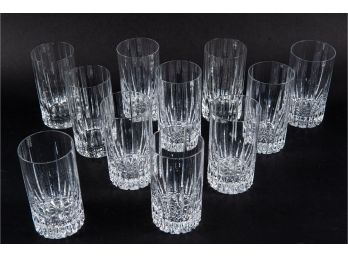 Set Of Eleven Crystal Collins Glasses