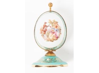 Vintage Goumot-Labesse Limoges Porcelain Egg Perfume Holder