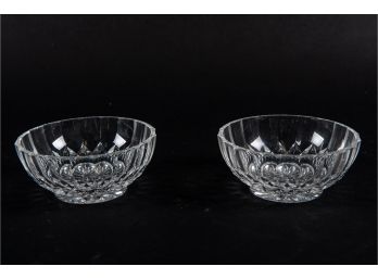 Pair Of Signed Glass Bowl