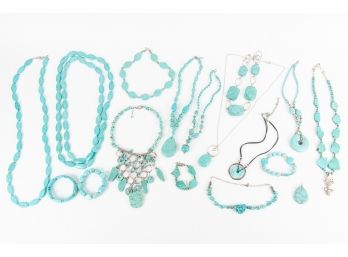 Collection Of Genuine Turquoise Jewelry