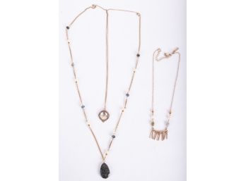 Three Contemporary Costume Jewelry Necklaces