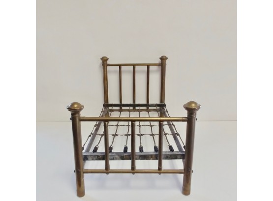 Antique Brass Doll Bed