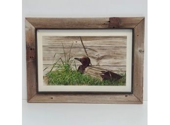Joseph Keogan Signed Painting Of A Duck Decoy