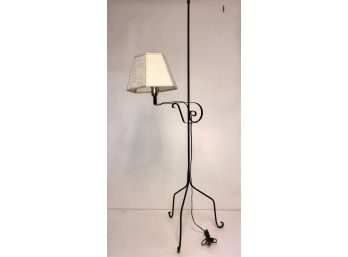 Wrought Iron Tri-Footed Floor Lamp