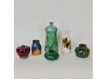 Lot Of Ceramic Or Pottery Vases (6)