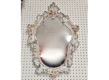 Capodimonte Floral Oval Mirror