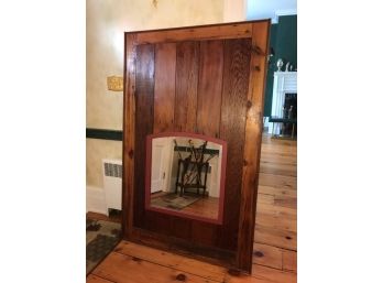 Reclaimed Red Pine Farmhouse Hall Mirror