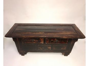 Antique 2-Drawer Painted Chest