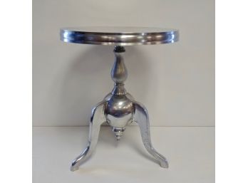 Polished Metal Occasional Table