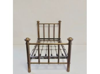Antique Brass Doll Bed
