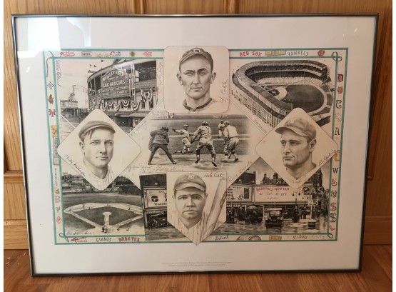Eric Green 'Baseball 1900-1935' Lithograph Print