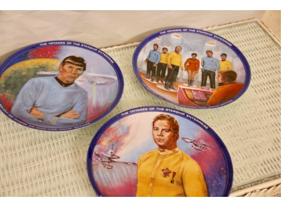 Limited Edition Star Trek Plates Ca. 1985