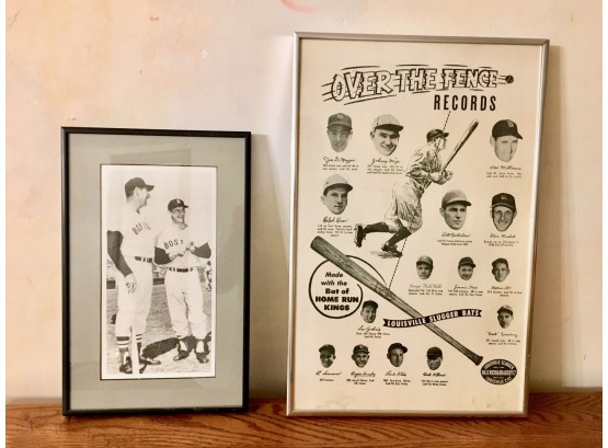 Louisville Slugger's 'Over The Fence Records' Advertisement And Photograph