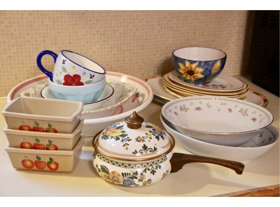 Kitchen Clear Out Lot Including Stoneware And Fine China