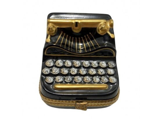 Limoges Typewriter Trinket Box