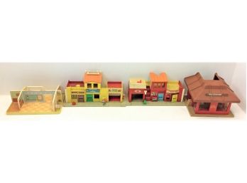 Vintage Kids Fisher Price Playskool Toy Play Buildings Parts