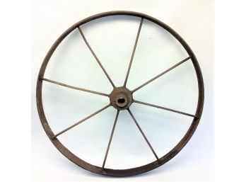 Antique Industrial Iron Metal Decorative Garden Wheel