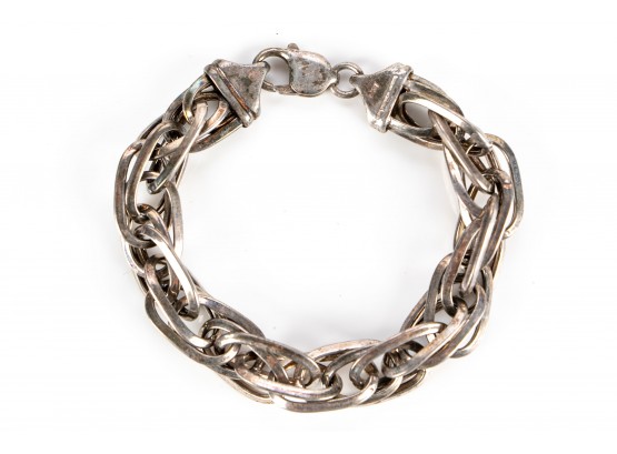 Vintage Sterling Silver Link Bracelet