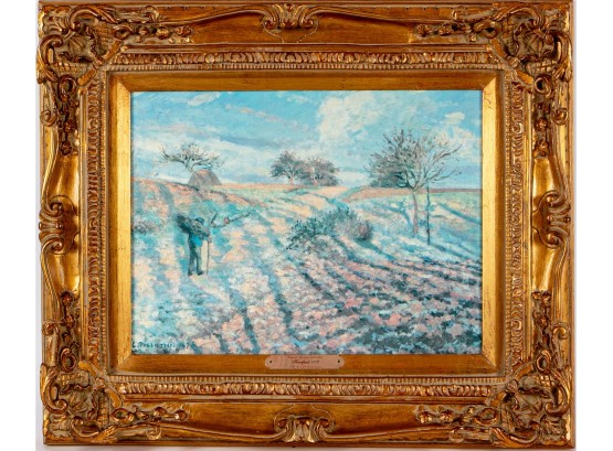 Camille Pissarro Canvas Giclee Titled Hoarfrost