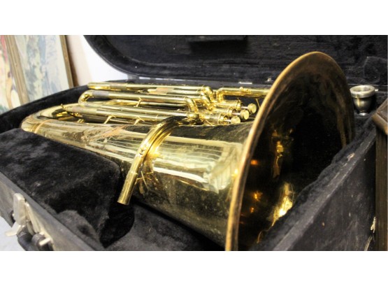 Vintage CONN 15 I Baritone Horn W/Case