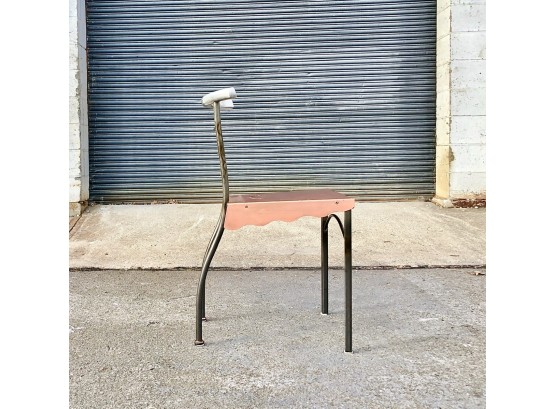 Hand Welded Copper And Steel Chair - Made In Italy