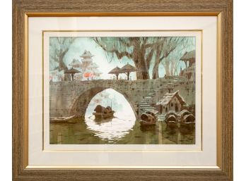 Signed 'Zeng' Chinese Framed Watercolor Painting
