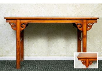 Vintage Asian Carved Wooden Prayer Alter Table