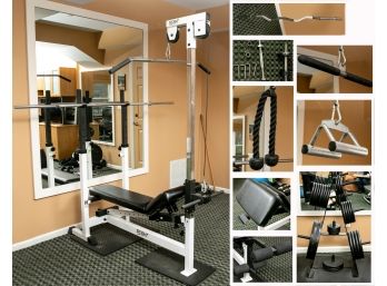 Tuff Stuff Weight Bench With Weights And Attachments