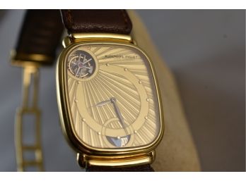 Audemars Piguet 18k Yellow Gold Tourbillon Automatic #60 Watch With Orginal Case