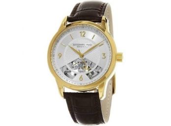 Stuhrling Original Open V Skeleton Mens Watch