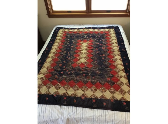 Vintage Hand Made Small Quilt