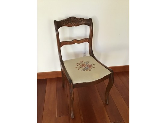 Embroidered Side Chair