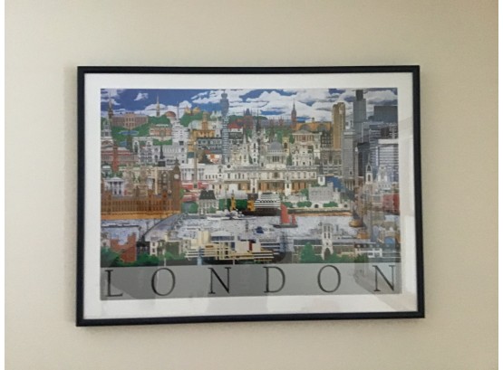 Large Signed LONDON Lithograph