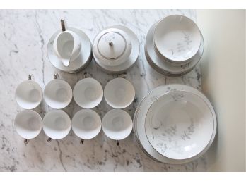 Incredible Set Of 8 Vintage Fine Japanese China 'Jyoto Maureen' From Occupied Japan