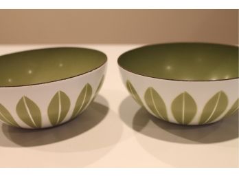 Great CATHERINEHOLM MCM Paid Of Enamel Bowls, Made In Norway! MID CENTURY MODERN!