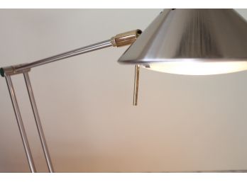 Fantastic Contemporary Dimmable, Adjustable Halogen TENSOR LT627 CHROME + BRASS Desk Lamp!