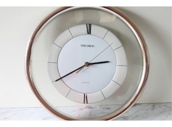 Very Cool VERICHRON 1980'S Lucite Wall Clock