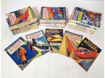 Vintage Popular Science, Popular Mechanics Magazines 1930's-1940's - 'Y1'