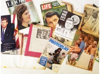 Vintage Kennedyania - Clippings, Photos, Magazines And More!