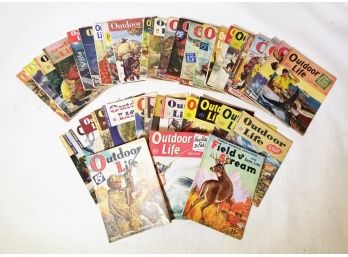 Vintage Outdoor Life, Field And Stream Magazines - 1930's-1940's '02'