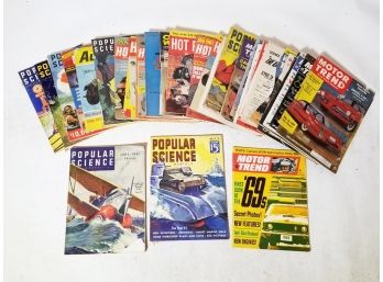 Vintage Popular Science, Motor Trend Magazines 1930's-1940's 'E2'