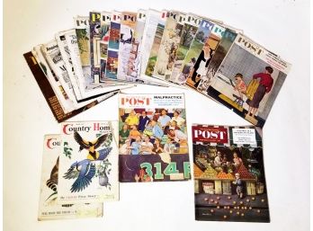 Vintage Saturday Evening Post, Country Home Magazine 1950's-1960's 'I'