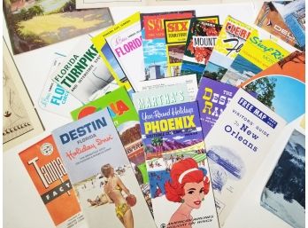 Mid Century American Travel Maps And Brochures 'A1'