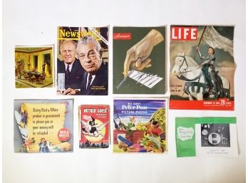 HUGE Box Of Vintage Magazine Clippings 1940's-1980's 'B'