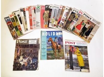 Vintage Saturday Evening Post, Holiday Magazine And More 1950's-1960's 'F'