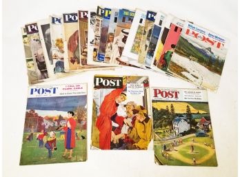 Vintage Saturday Evening Post 1950's-1960's 'V'