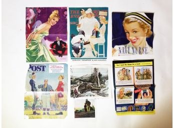 HUGE Box Of Vintage Magazine Clippings 1940's-1980's 'D'